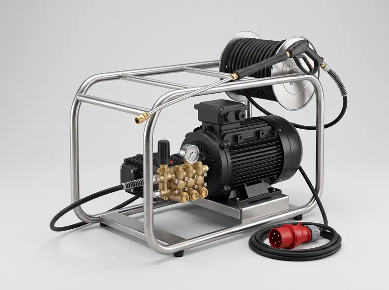 Hidrolimpiadora industrial trifásica en alquiler